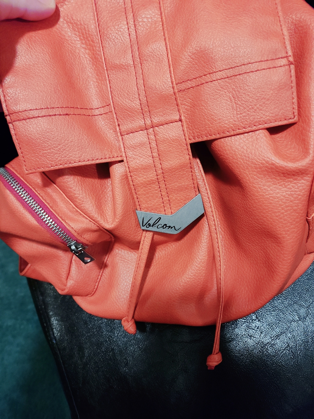 Volcom Coral Faux Leather Convertible Backpack